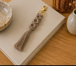 Porte-clés macramé bohème ✨