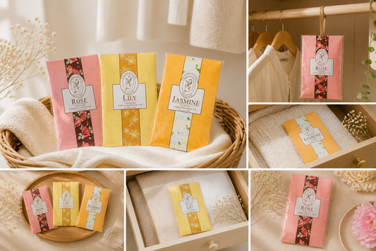 Sachets parfumés pour armoire & linge 🌸✨