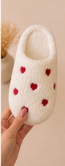 Chaussons cocooning à cœurs pour femme ❤️✨
