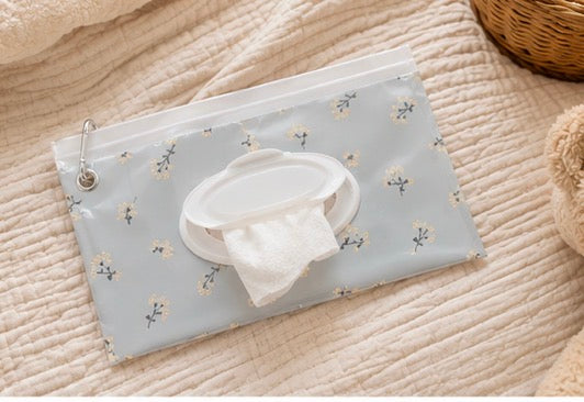 Pochette Lingettes Bébé Fleurie Réutilisable ✨🌸
