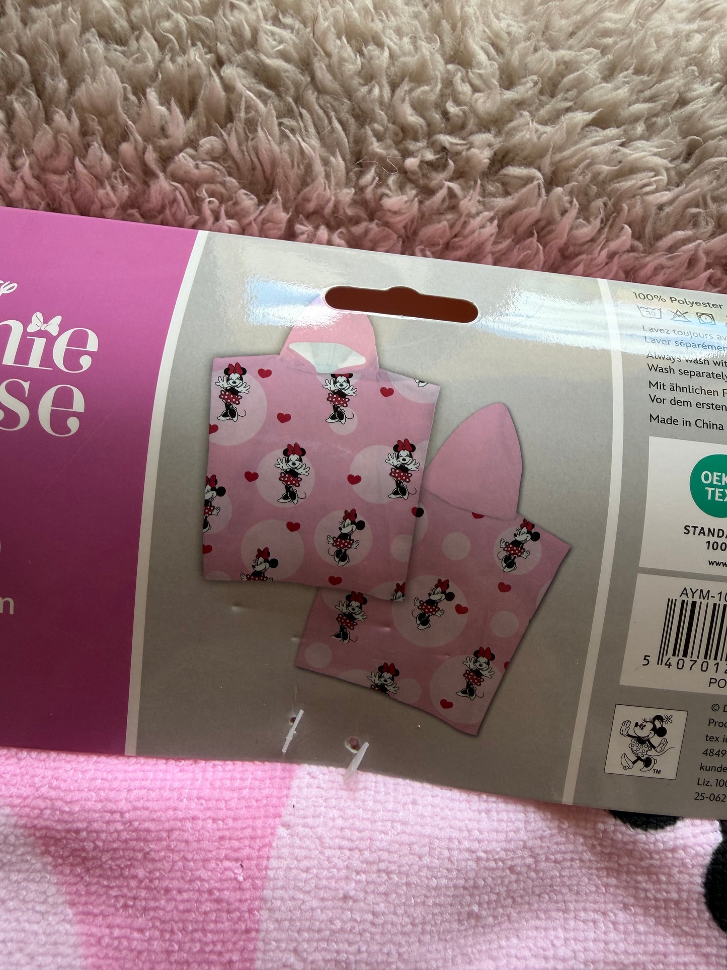 Poncho de Bain Minnie Mouse Disney 💕🎀