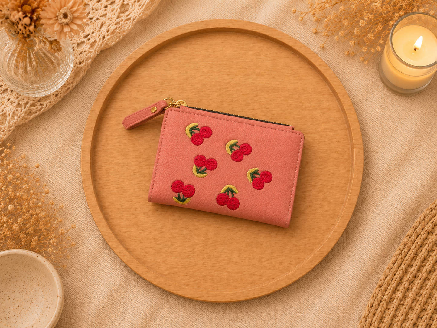 Portefeuille élégant & tendance 🍒✨