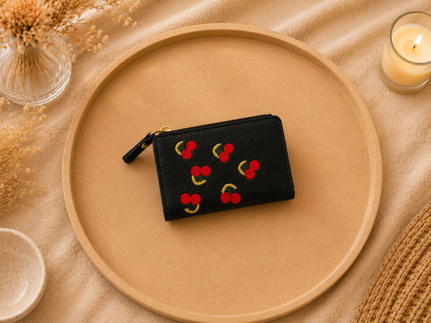 Portefeuille élégant & tendance 🍒✨