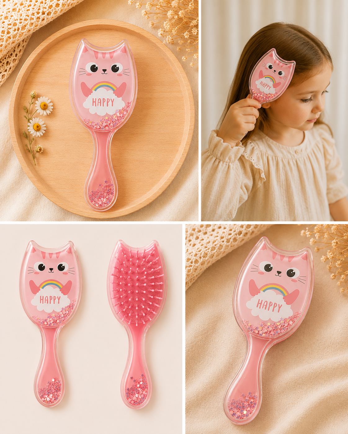 Brosse à Cheveux Démêlante fille  🐱✨