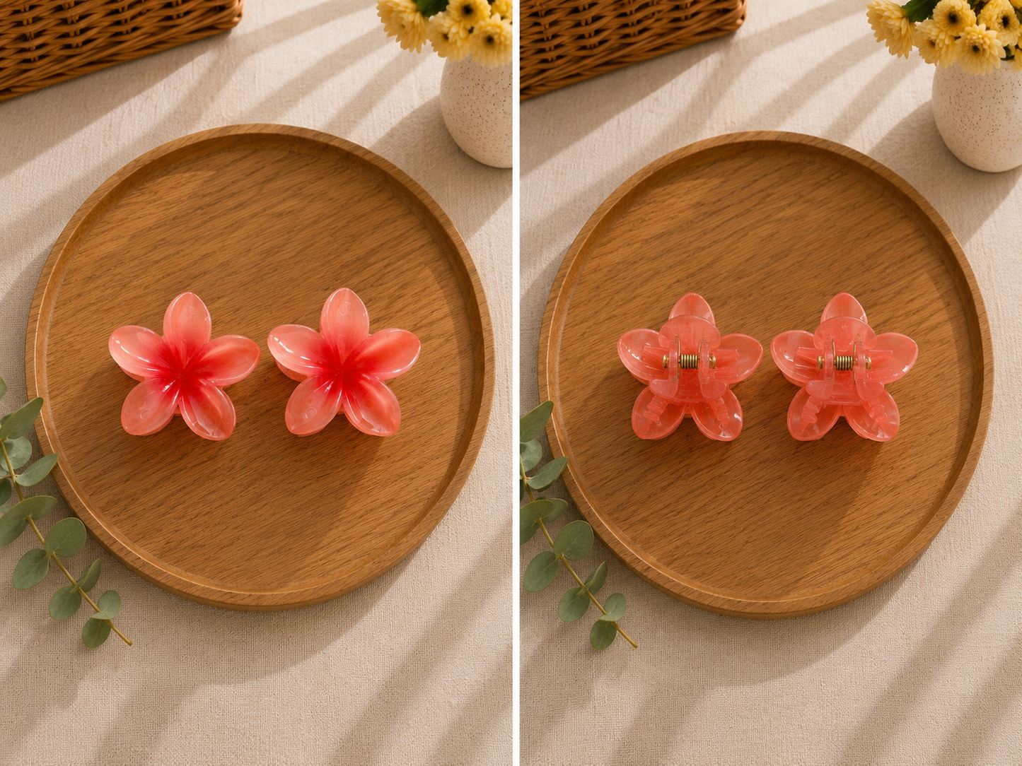 Lot de 2 Pinces à Cheveux Fleur « brillante » 🌸