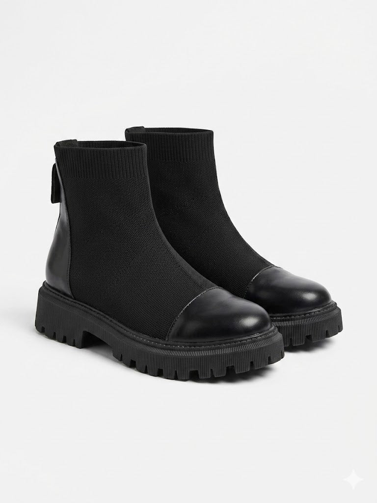 Bottines Style "Chaussette" à Semelle Crantée – Élégance Moderne pointure 42