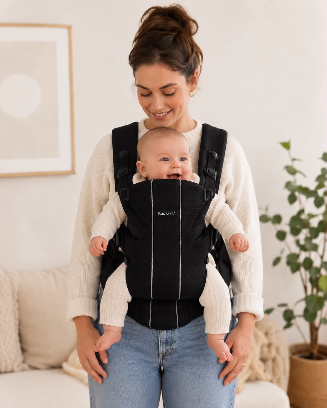 Porte-Bébé BabyBjörn - Confort et Proximité - 3.5kg à 12kg