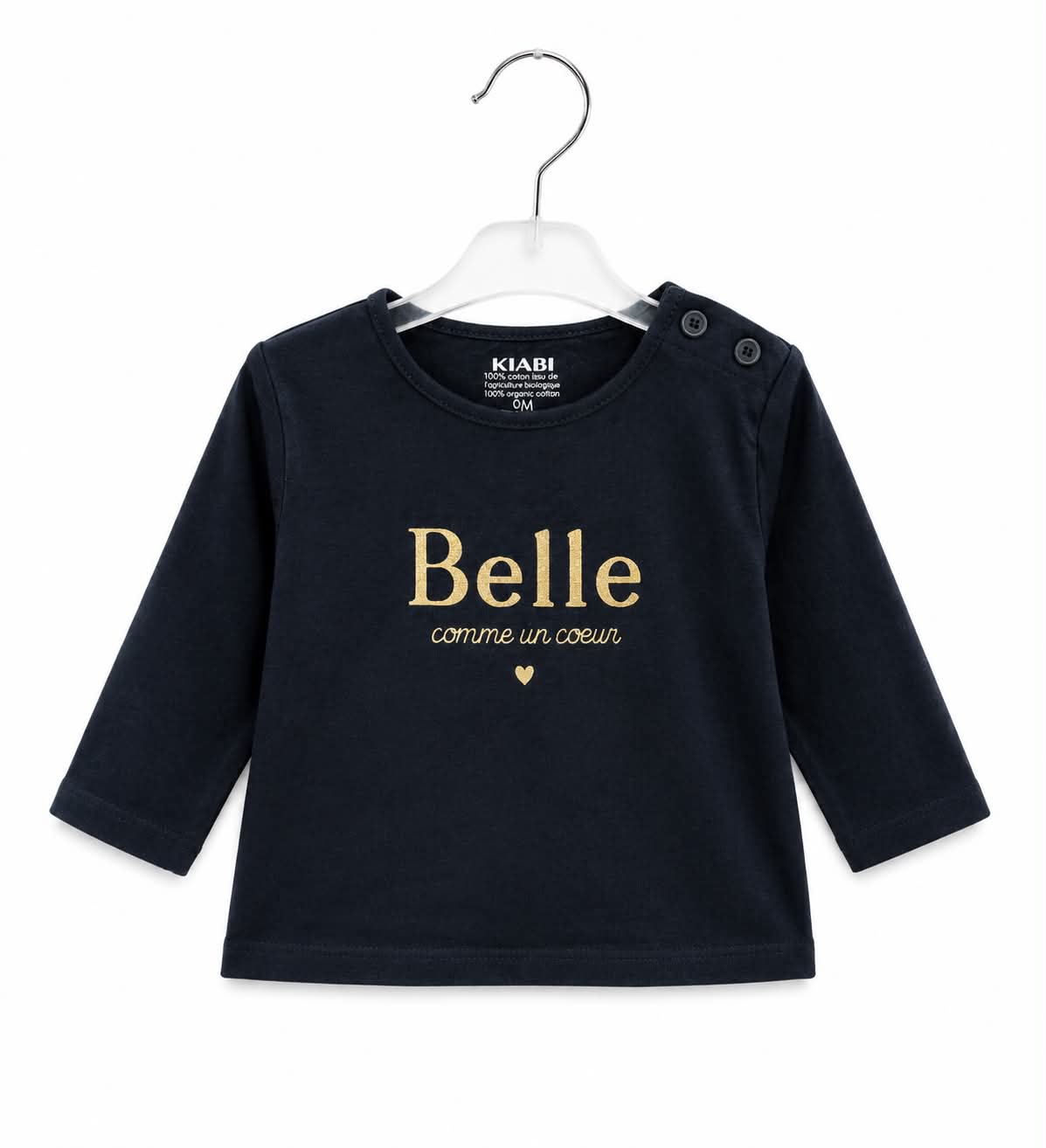 Lot de 3 T-shirts à Manches Longues Bébé Fille 9 mois - Kiabi