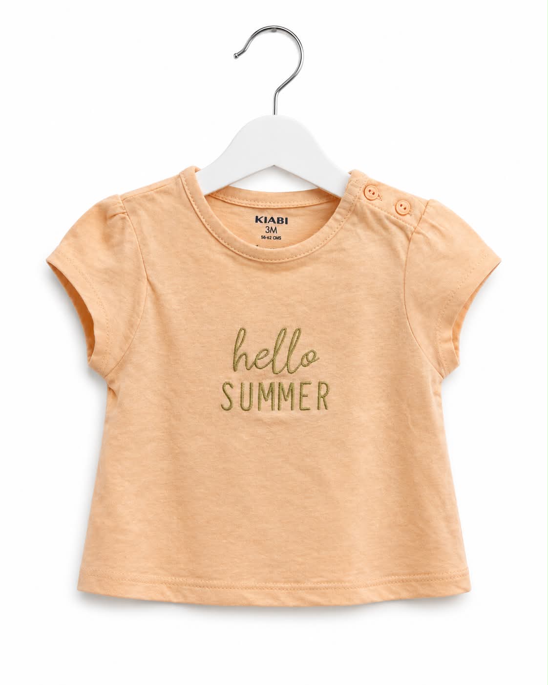 Lot de 2 T-shirts à Message pour Bébé Fille taille 3 mois - Kiabi